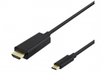 Deltaco, USB-C/HDMI, 1 m