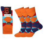 Klassikalised meeste sokid Bisoks 12261 oranž, 3 paari