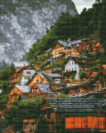 Teemantmosaiik Ohart Town m&auml;gedes, 40x50 cm, 40x50
