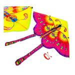 Suur lohe 90cm liblikas lilla