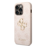 Guess 4G Suur Metalline Logo kaitse&uuml;mbris iPhone 15 Pro Max - roosa
