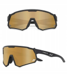 Jalgrattaprillid Twinshield STW-C12, must/pruun