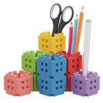 Konstruktor Marioinex Mini Waffle pliiatsihoidja, 70 tk