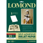 Kleebiste kleeppaber Lomond Self Adhesive Inkjet Photo Paper, l&auml;ikiv, A4, 25 lehte