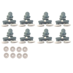 Du&scaron;ikabiinide rataste komplekt ET007RF, 22 mm, 8 osa