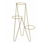 Moodne kolmekordne lillealus, kuldne, 95 cm