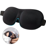 3D uniseks magamismask, must