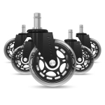 Toolirattad Huzaro Casters 2.0, 5 tk komplekt, kummist, p&otilde;randakaitse