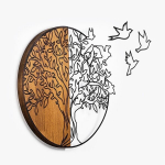 Wallity seinakaunistus Tree and birds 2, 56 cm