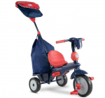 Mitmefunktsiooniline l&uuml;katav kolmerattaline SmarTrike Swirl 4-in-1, sinine/punane