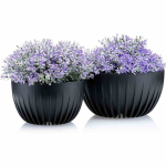 Lillepottide komplekt Stripped Eco recycling, 30x30x16 cm