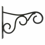 Metallist klamber lillepotile 25 cm Dekoratiivne rippklamber, konks metallist Esschert Design, lillepotide, lillepeenraste, laternate riputamiseks m&otilde;&otilde;tudega: 25x20x2,6 cm