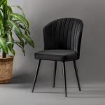 4-tooli komplekt Kalune Design Rubi, must