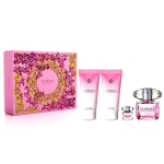 Kinkekomplekt Versace Bright Crystal naistele: eau de toilette EDT 90 ml + 5 ml + kehakreem 100 ml + du&scaron;igeel 100 ml