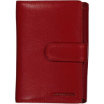 Nahast rahakott naistele Old River, punane