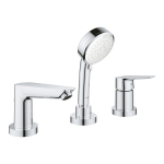 GROHE BauEdge 3-osaline vannitoa segisti kroom 2511710A