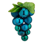 J&otilde;ulupallid - Sinised Viinamarjad - Plastik - 14 x 14 x 25 cm - Rippuvad Dekoratsioonid