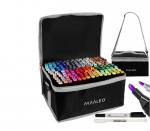 Kahepoolsed markerid/pliiatsid - komplektis 168 tk