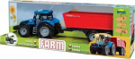 Haagisega m&auml;ngutraktor helidega Dromader, sinine