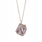 Looduslik kaelakee GEODA Crystal MINERALS Amulett 2,5-3,5 cm PUNANE Z11_PINK, Natūralus vėrinys GEODA Crystal MINERALS Amuletas 2,5-3,5 cm RED