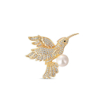 JwL Luxury Pearls V&otilde;luv kullatud pross-kolibri ehtsa p&auml;rliga JL0516 sJL0516