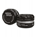 Juuksekujundusvaha Nishman Coloring & Styling Wax C3 Dark Black meestele, 100 ml, 100 ml