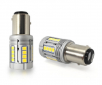 LED-pirn P21/5W BAY15D 12-24V defektivaba 3000lm valge, 1 tk.