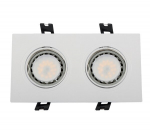 led plastikust ristk&uuml;likukujuline kohtvalgusti par 16 2x5,5w 2700-3000k s valge