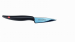 Jaapani sepistatud k&ouml;&ouml;giviljanuga Titanium 8 cm pikk KASUMI sinine, Japoni&scaron;kas kaltinis daržovių peilis Titano 8 cm ilgio KASUMI mėlynas