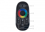 24A 288W raadiosagedus (RF) kontroller RGBW LED ribadele, must