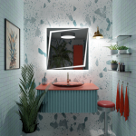 Peegel LED-valgustusega Vannituppa, Magamistuppa, Elutuppa - Berlin - 70 cm, 70 cm, LED Veidrodis Modelis - Berlin 70 cm x 70 cm