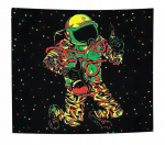 Seinakaunistus UV FLUORESTSENT KUVA GOBELIN REFLEKTOR 150cm Cosmonaut, Sienų dekoracija UV FLUORESCENT IMAGE GOBELIN REFLECTOR 150cm Cosmonaut
