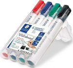 Staedtler Lumocolor 351 valge tahvli markerite komplekt, 2 - 5 mm, 4 v&auml;rvi