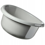 Plastikust pesukauss 30L, suur &uuml;mmargune kraanikauss, tahke, hall