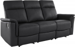 Kolmekohaline diivan Loft Southbrook, must