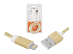 PS USB -Iphone kaabel 2m, kuldne.
