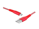 PS USB - microUSB kaabel, 1m, punane.