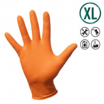 Maxter nitrila cimdi, max grip, oranžs XL izmērs 900 gab.