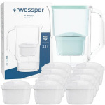 Wessper Aquaclassic Basic 2,5l veefiltrikann + 10x filter - must v&auml;rvus