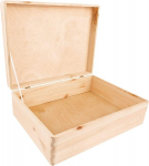 Puidust kaanega karp kingituste, m&auml;nguasjade, asjade jaoks 40x30x14 cm