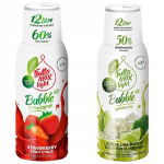 Siirup FruttaMax TRUSKAWAKA LIGHT 500ml+ LIMONKA MINT LIGHT 500ml