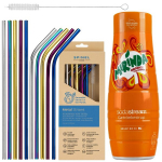 SodaStream Mirinda siirup + SpinelSoda metallist k&otilde;rred x10