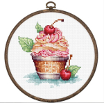 Tikkimiskomplektid "Cherry Ice Cream" 8x9cm SBC104 Luca-S