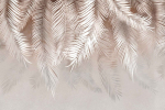 Kaasaegne seinamaalingut toa tapeet elutuppa Leaves 240x360