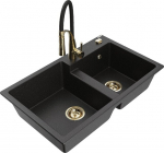 Graniidist k&ouml;&ouml;givalamu Mexen Tomas koos segisti ja sifooniga, must/h&otilde;bedane/kuldne