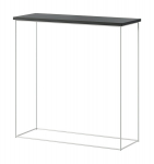 Konsoollaud ADRK Furniture Milan, valge/must