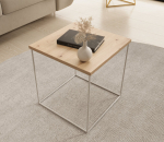 Kohvilaud Furniture Adina, valge/pruun
