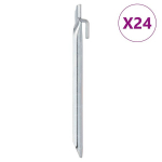 U-kujulised telgivaiad 24 tk, 24 cm &Oslash;20 mm, tsingitud teras