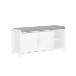 Jalan&otilde;udekapp 105x35x51cm valge/hall