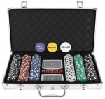 Pokkeri komplekt - 300 žetoone + kaardid + kohver